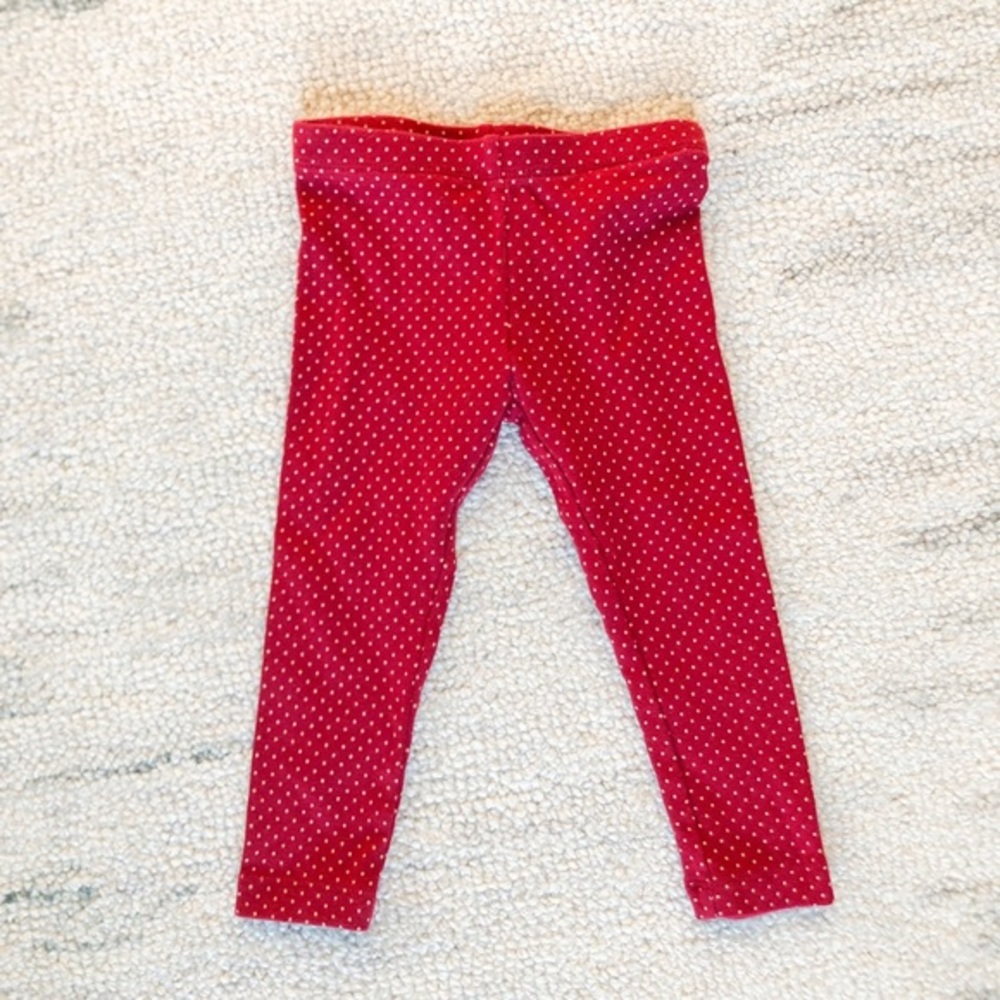 Tea Collection Leggings in Red Size 2